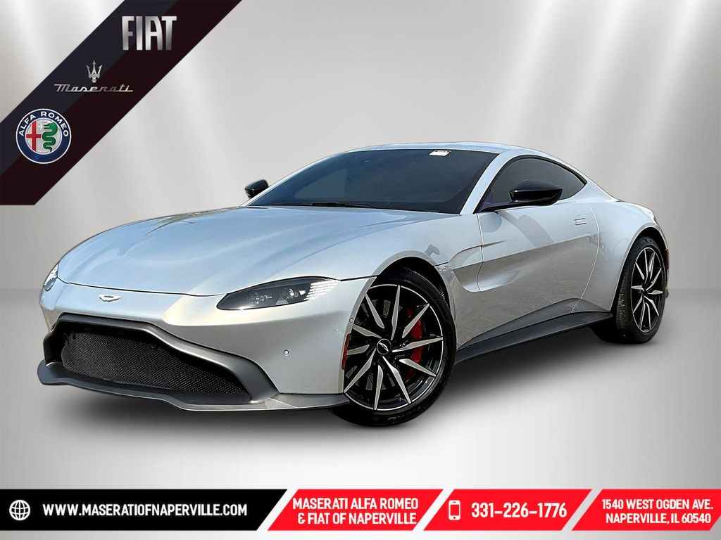 Silver 2020 Aston Martin Vantage Coupe Rear-Wheel Drive Automatic