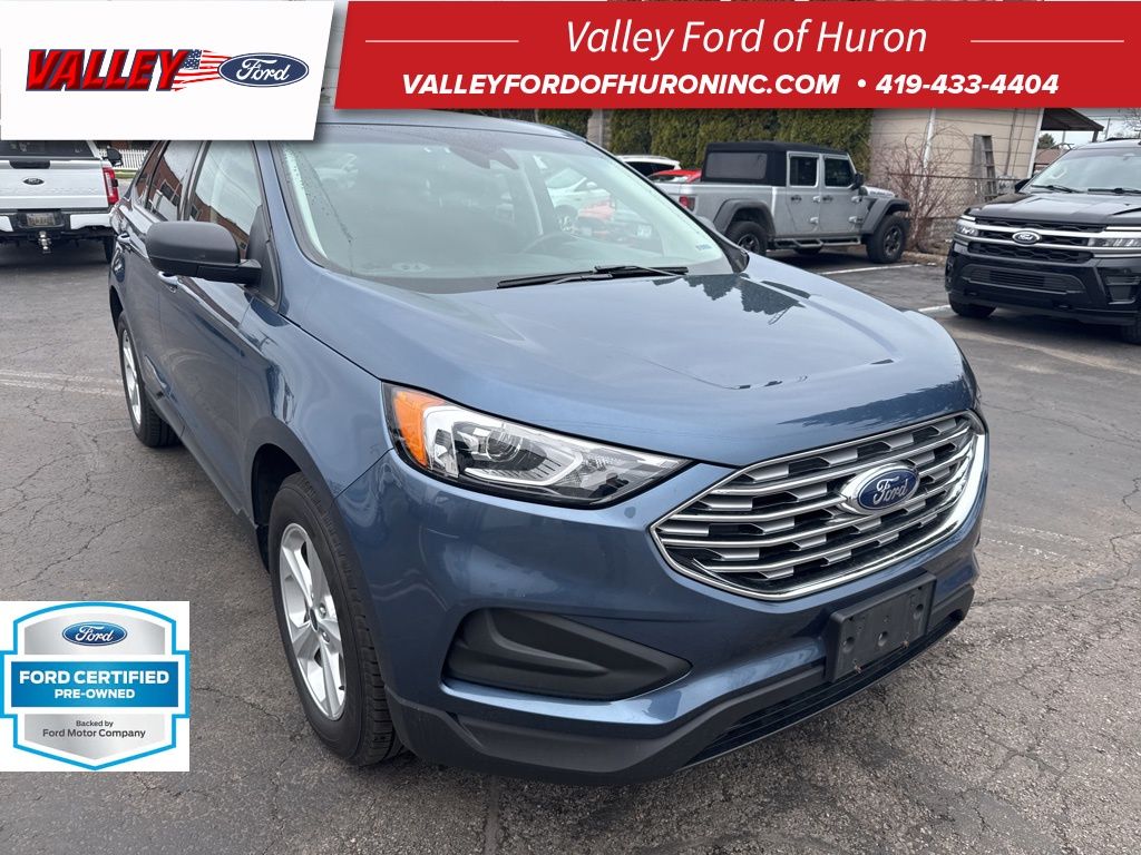 Blue Metallic 2019 Ford Edge SE FWD SUV / Crossover Front-Wheel Drive 8-Speed Automatic