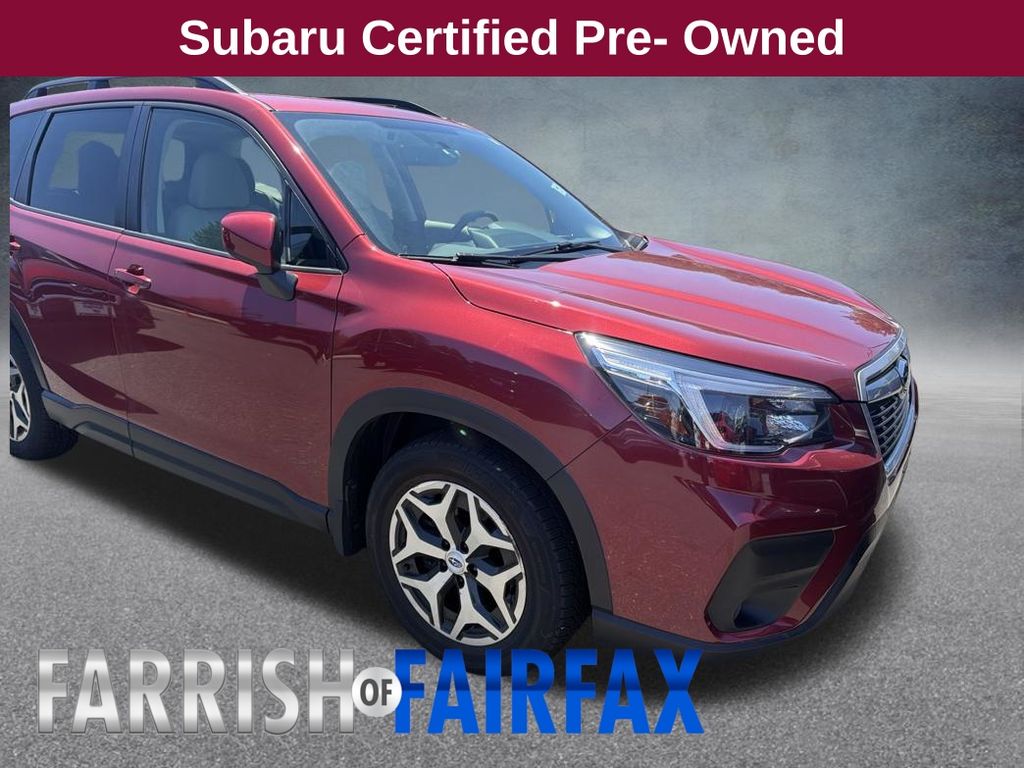 Crimson Red Pearl 2021 Subaru Forester SUV / Crossover All-Wheel Drive Continuously Variable Transmission