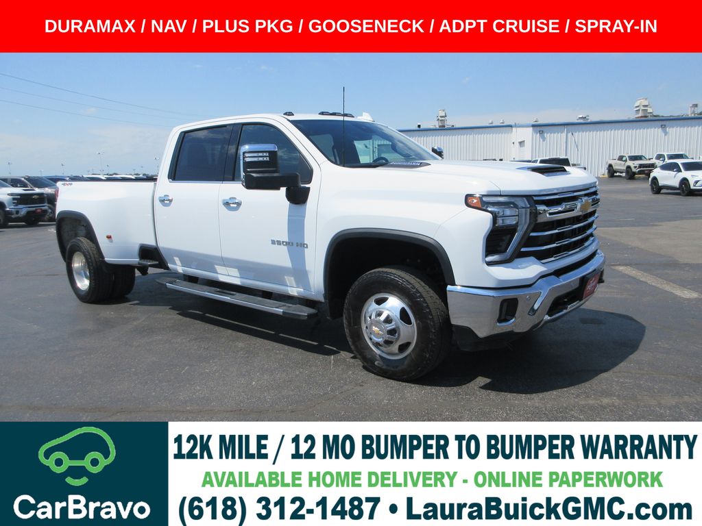Summit White 2024 Chevrolet Silverado 3500HD Pickup Truck Four-Wheel Drive Automatic