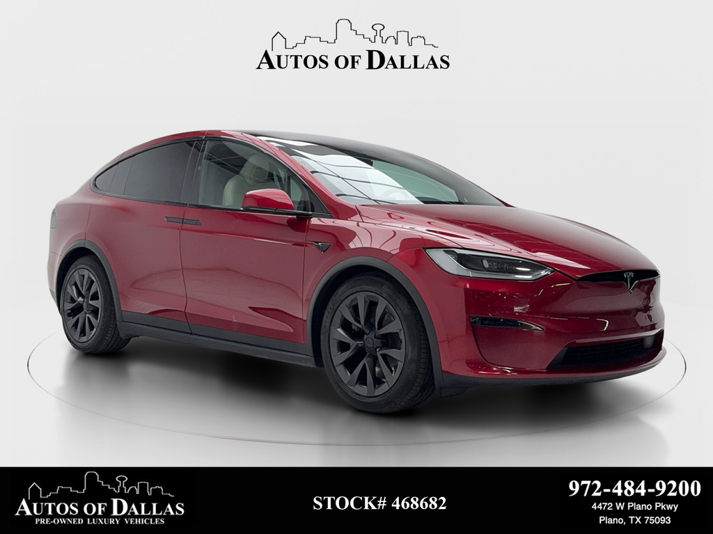 Red 2025 Tesla Model X AWD SUV / Crossover All-Wheel Drive 1-Speed Automatic
