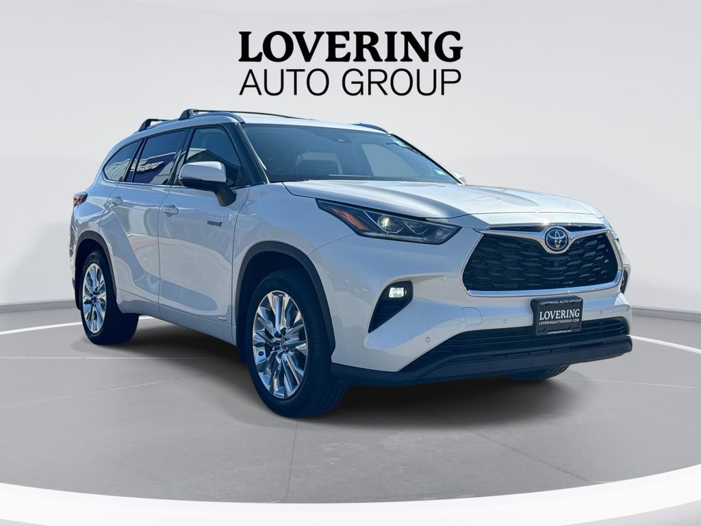 White (Blizzard Pearl) 2021 Toyota Highlander Hybrid Limited AWD SUV / Crossover All-Wheel Drive Continuously Variable Transmission