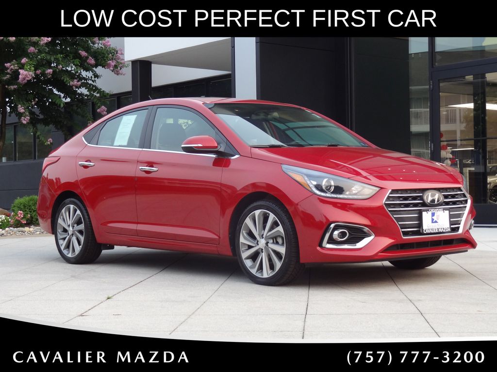 Pomegranate Red Metallic 2022 Hyundai Accent Sedan Front-Wheel Drive Continuously Variable Transmission