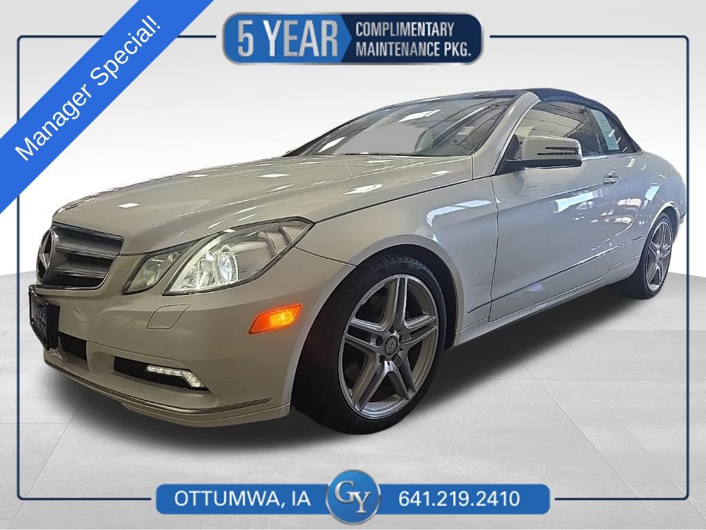 Arctic White 2011 Mercedes-Benz E-Class E 350 Cabriolet Convertible Rear-Wheel Drive 7-Speed Automatic