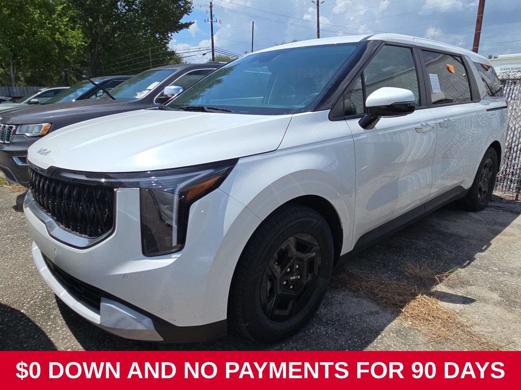 White 2025 Kia Carnival Minivan Front-Wheel Drive 8-Speed Automatic