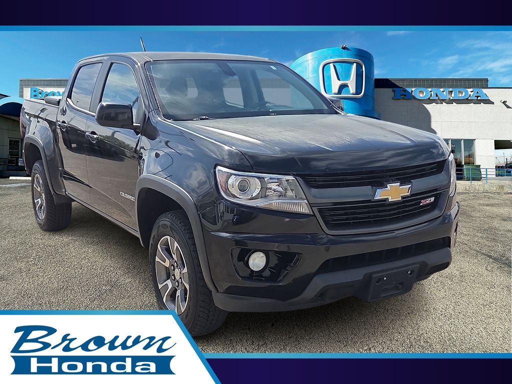 Black 2016 Chevrolet Colorado Z71 Crew Cab 4WD Pickup Truck Four-Wheel Drive 6-Speed Automatic