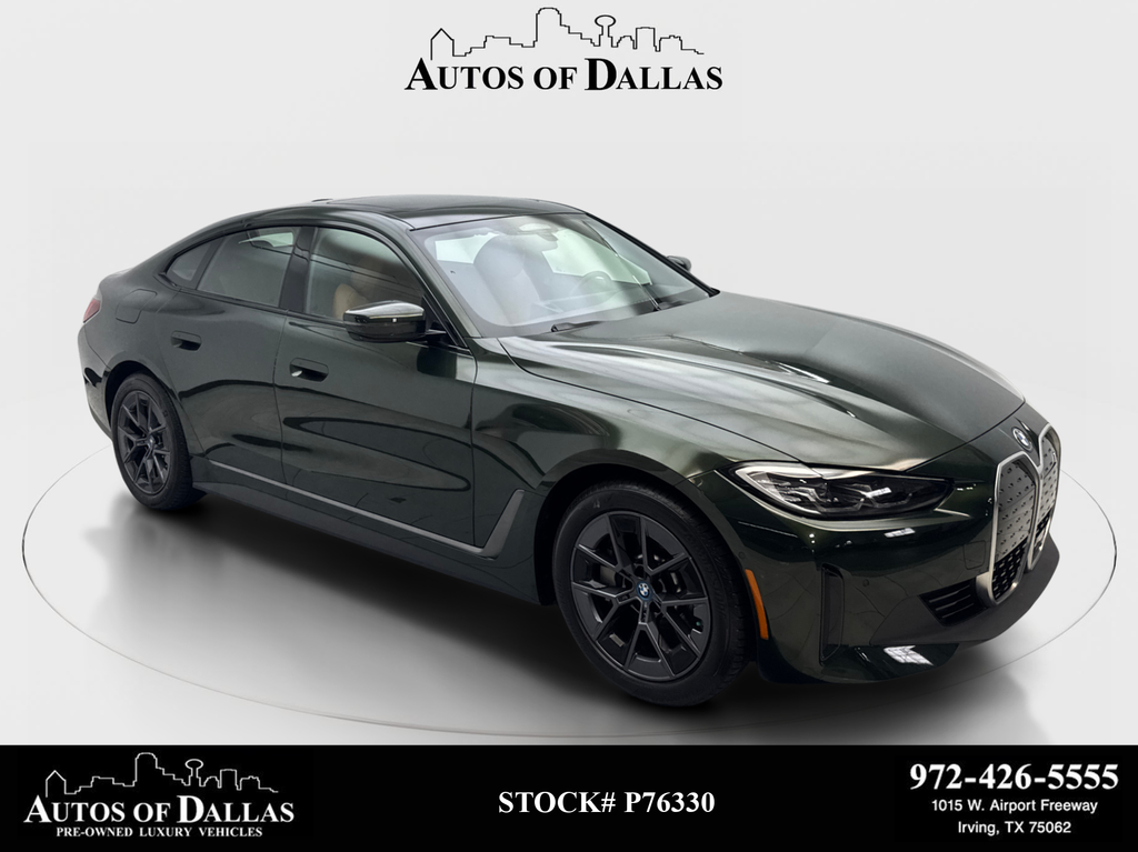San Remo Green Metallic 2023 BMW i4 eDrive35 Gran Coupe FWD Sedan Rear-Wheel Drive Automatic