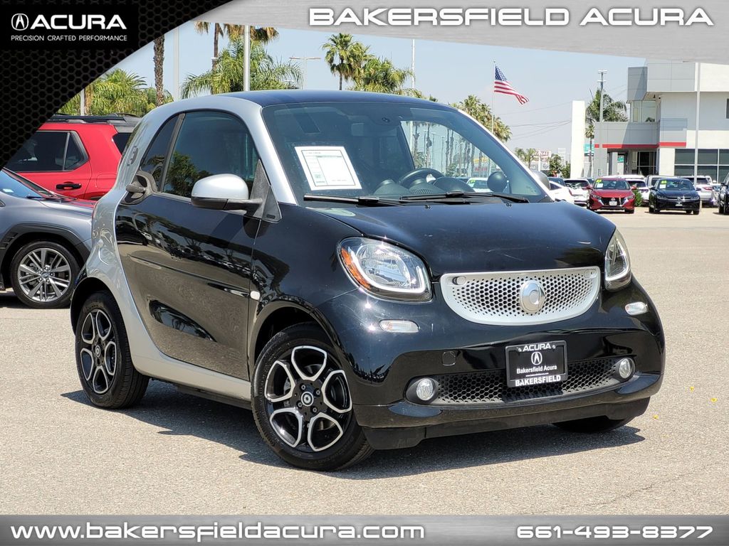 Black 2017 smart fortwo electric drive prime hatchback RWD Rear-Wheel Drive Automatic