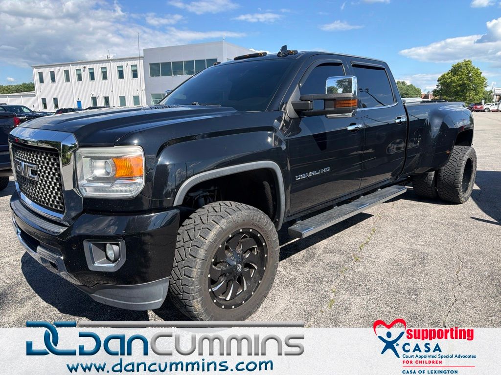 Onyx Black 2015 GMC Sierra 3500HD Pickup Truck Four-Wheel Drive 6-Speed Automatic