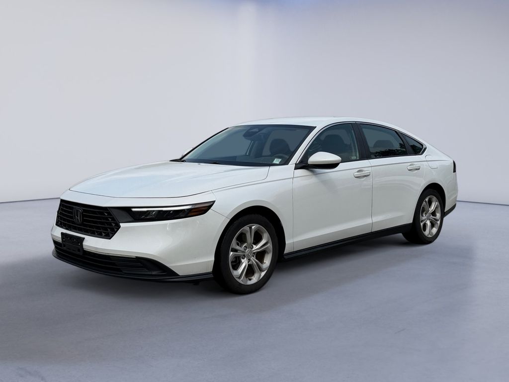 Platinum White Pearl 2024 Honda Accord Sedan Front-Wheel Drive Continuously Variable Transmission