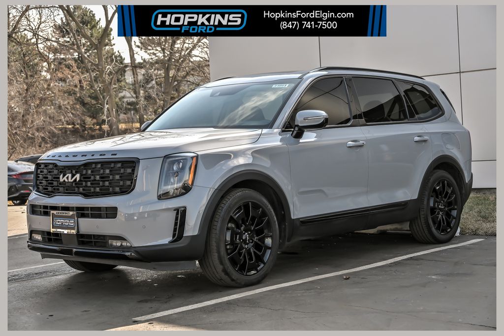 Wolf Gray 2022 Kia Telluride SX AWD SUV / Crossover All-Wheel Drive 8-Speed Automatic