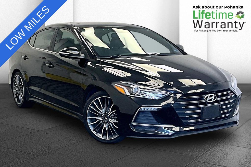 Black 2018 Hyundai Elantra Sedan Front-Wheel Drive Automatic