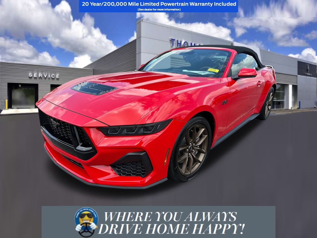 Race Red 2025 Ford Mustang Convertible Rear-Wheel Drive Automatic