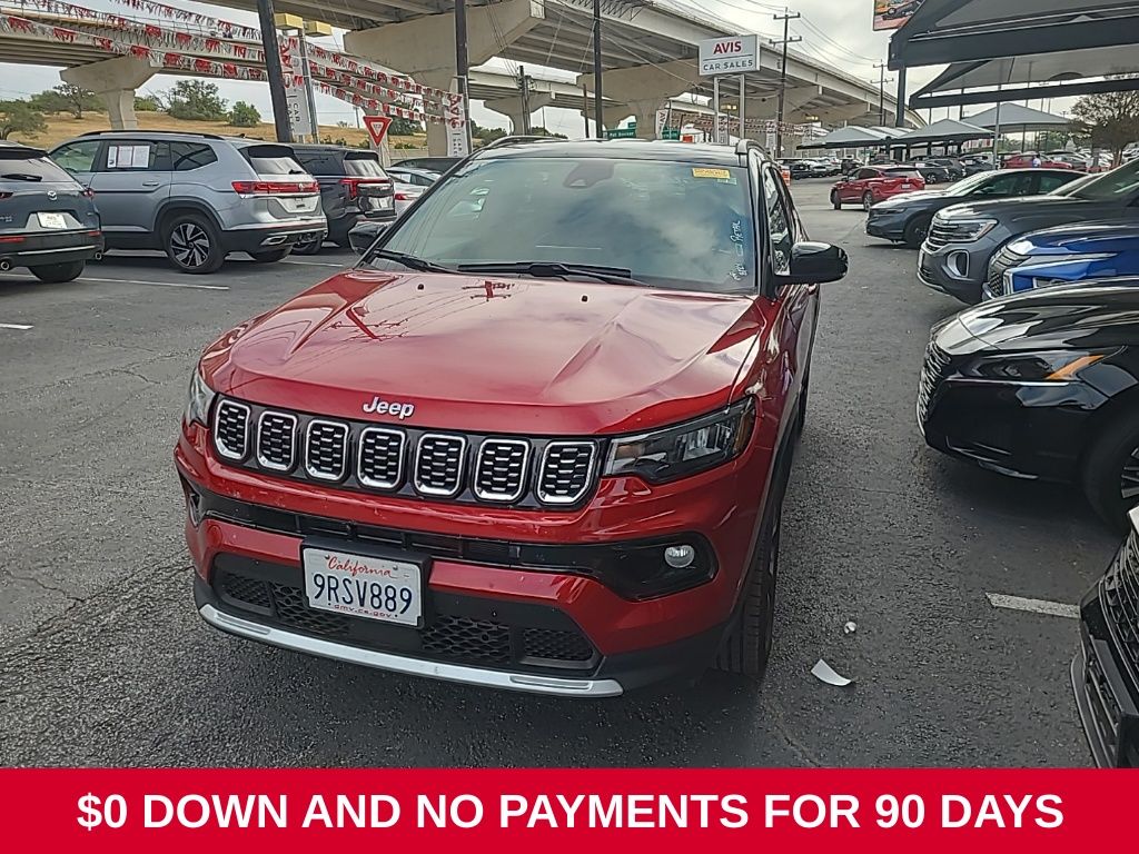 Red Hot Pearlcoat 2025 Jeep Compass SUV / Crossover Four-Wheel Drive 8-Speed Automatic