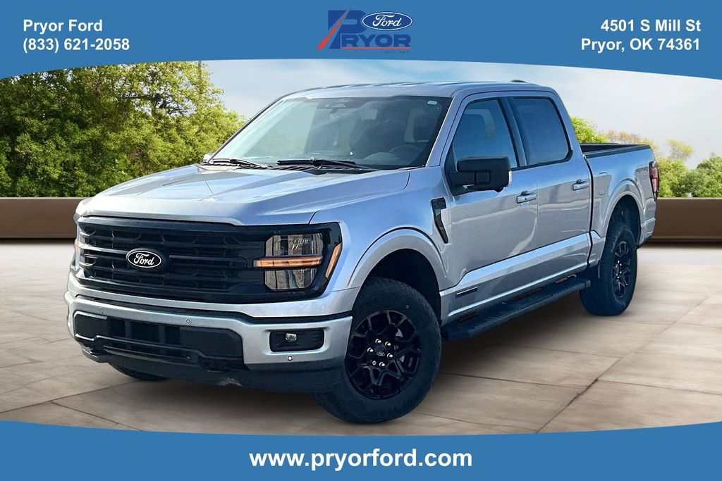 Iconic Silver Metallic 2025 Ford F-150 Pickup Truck Four-Wheel Drive Automatic