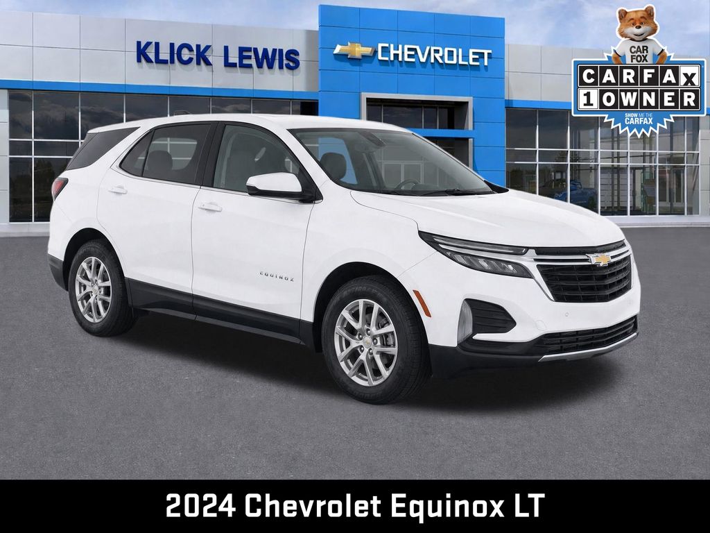 2024 Chevrolet Equinox LT White at Klick Lewis Buick Chevrolet