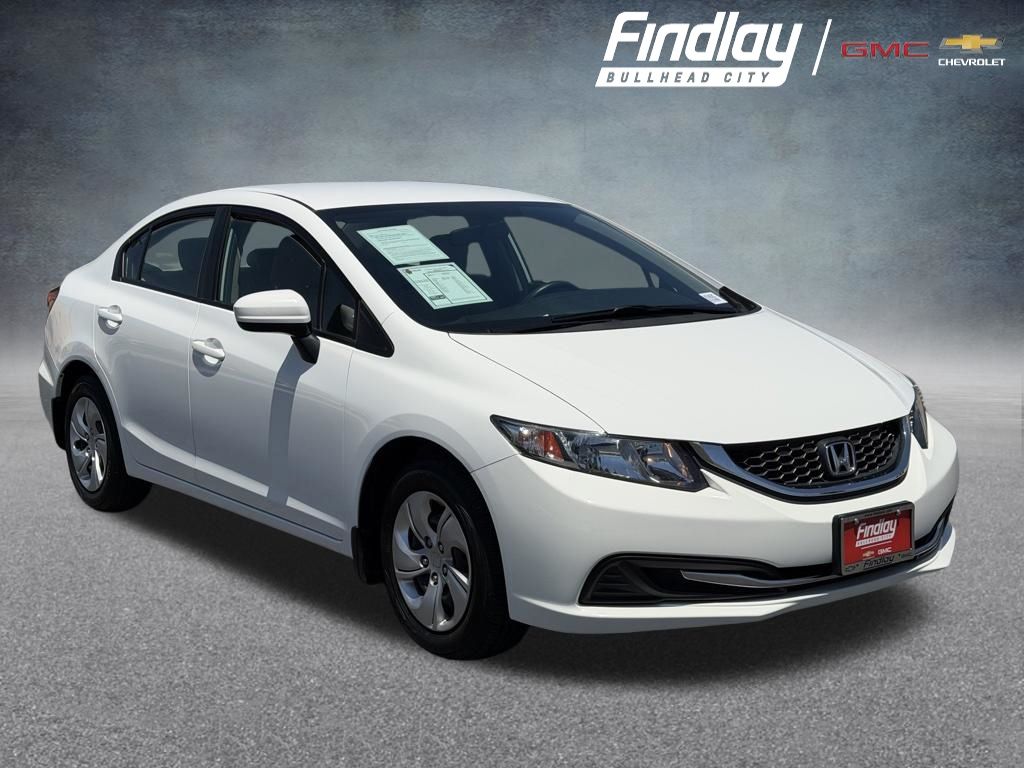White 2014 Honda Civic Sedan Front-Wheel Drive Continuously Variable Transmission