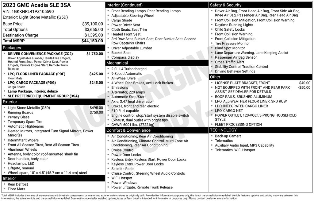 2023 GMC Acadia SLE AWD's photo
