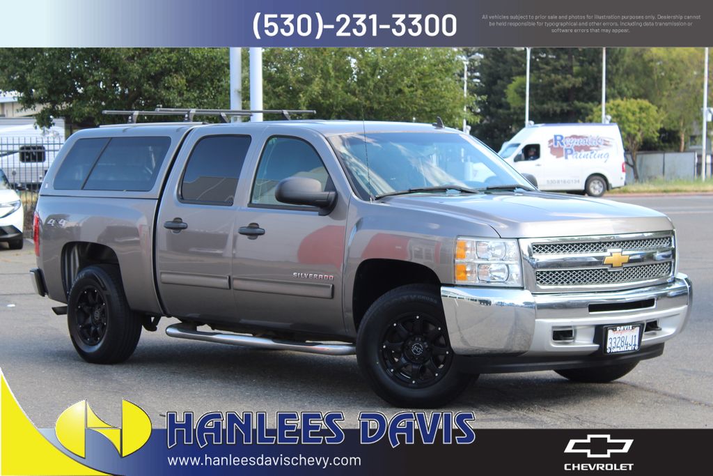 Graystone Metallic 2013 Chevrolet Silverado 1500 LT Crew Cab 4WD Pickup Truck Four-Wheel Drive 6-Speed Automatic Overdrive