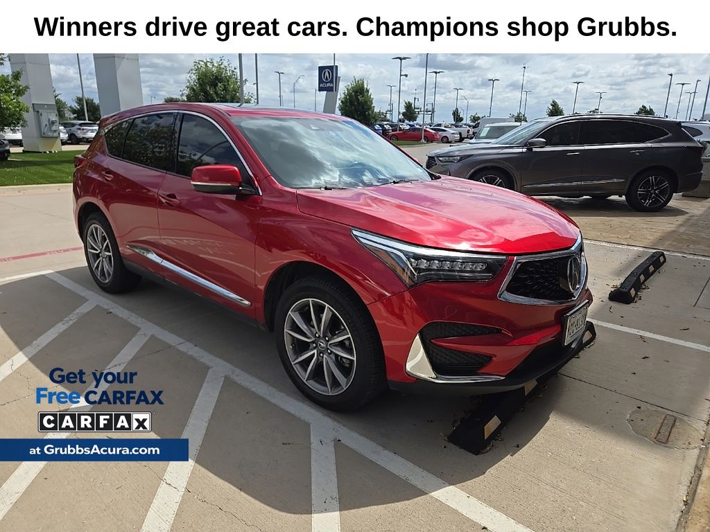 Performance Red Pearl 2020 Acura RDX FWD with Technology Package SUV / Crossover Front-Wheel Drive Automatic