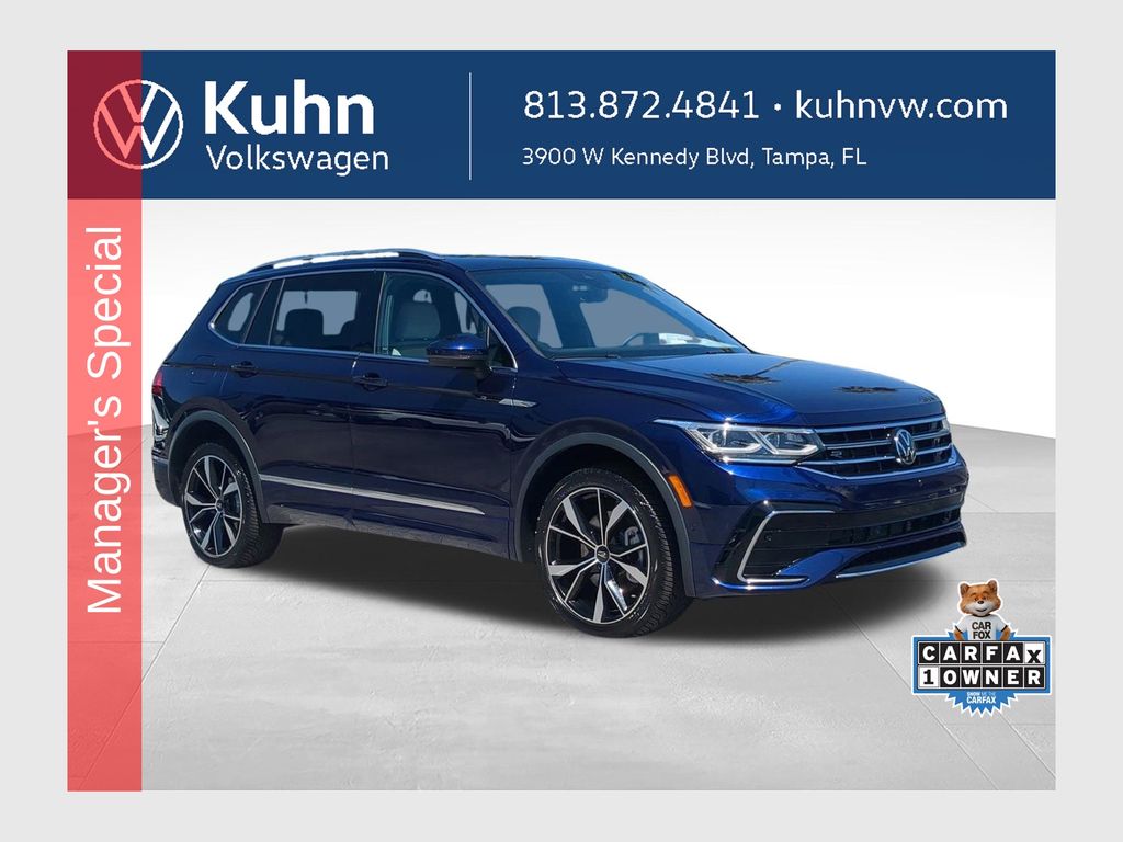 Atlantic Blue Metallic 2023 Volkswagen Tiguan SUV / Crossover All-Wheel Drive 8-Speed Automatic