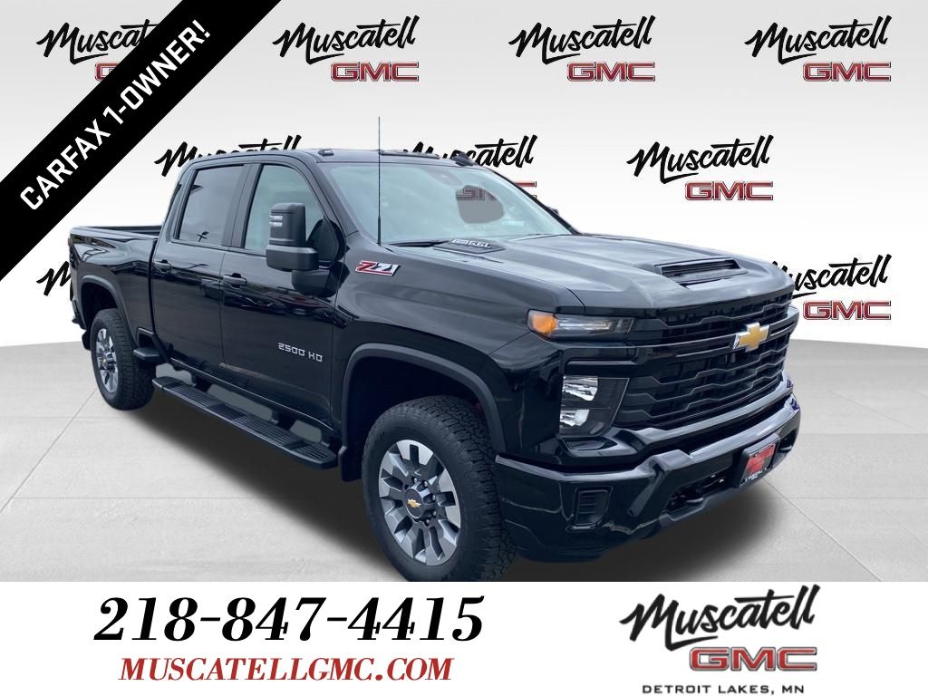 Black 2024 Chevrolet Silverado 2500HD Pickup Truck Four-Wheel Drive Automatic