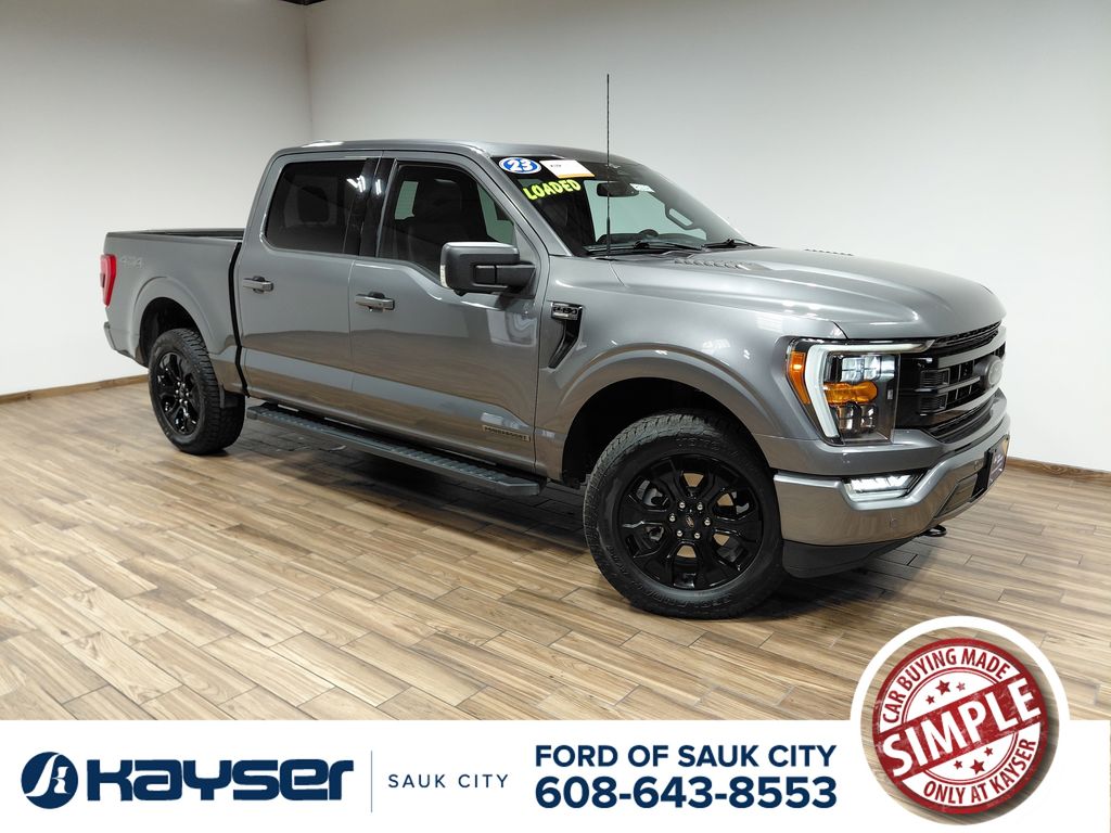 Gray Metallic 2023 Ford F-150 Pickup Truck Four-Wheel Drive Automatic