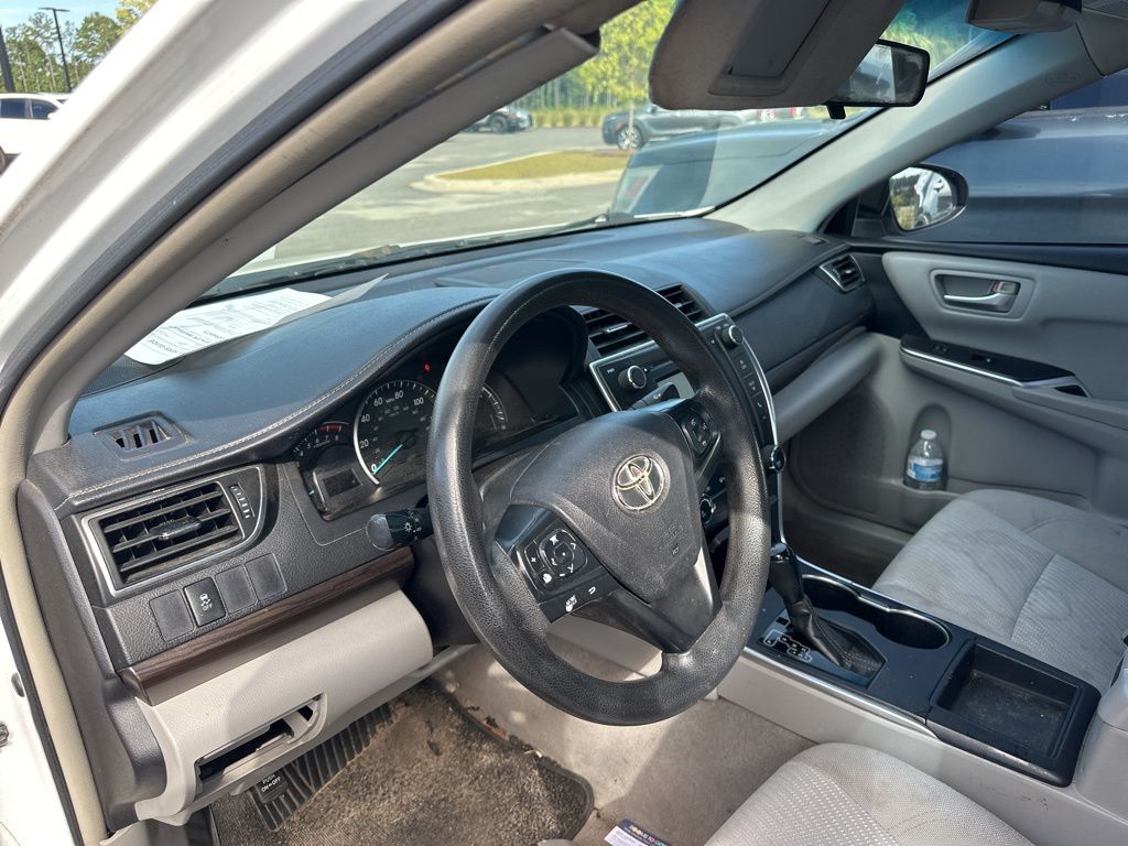 2015 White Toyota Camry LE FWD Sedan