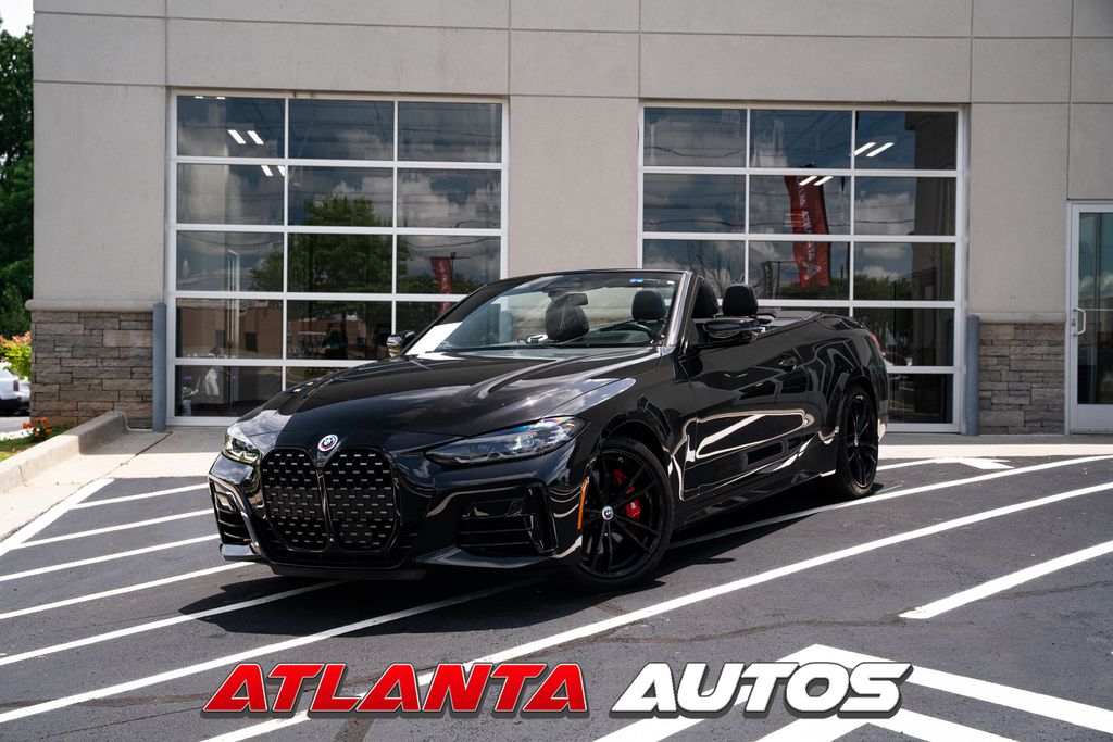 Black Sapphire Metallic 2023 BMW 4 Series Convertible Rear-Wheel Drive 8-Speed Automatic