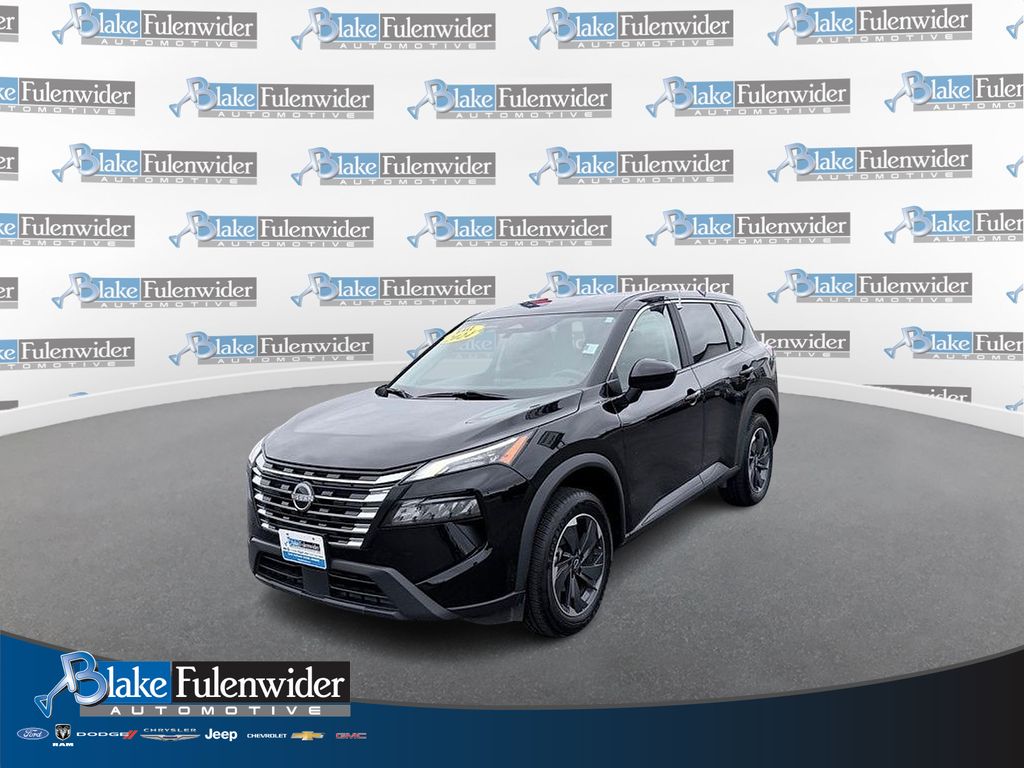 Super Black 2024 Nissan Rogue SV FWD SUV / Crossover Front-Wheel Drive Continuously Variable Transmission