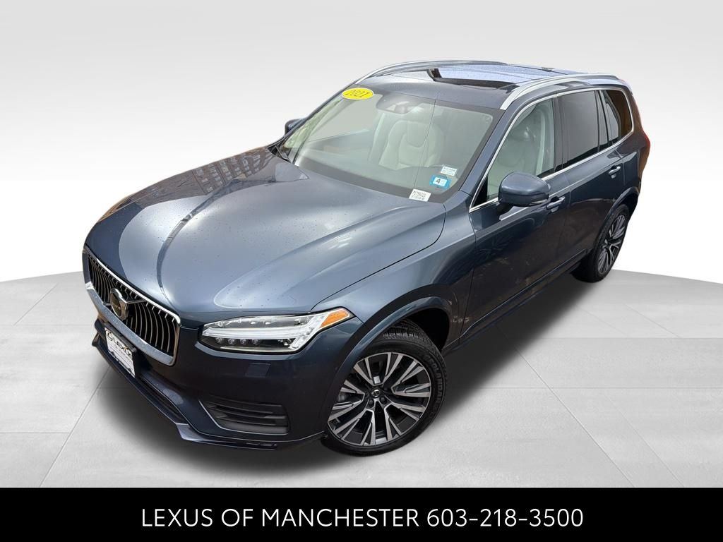 Denim Blue Metallic 2021 Volvo XC90 T6 Momentum 7-Passenger AWD SUV / Crossover All-Wheel Drive Automatic