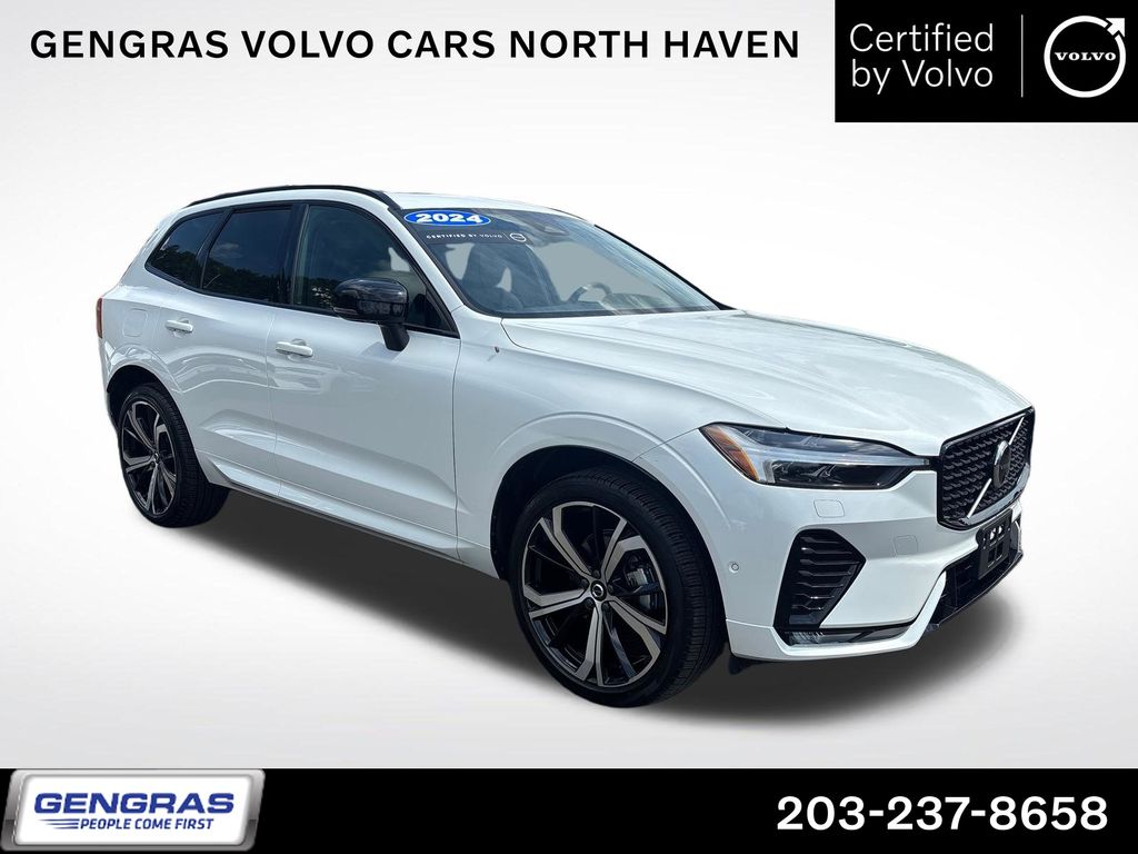Crystal White Metallic 2024 Volvo XC60 SUV / Crossover All-Wheel Drive Automatic