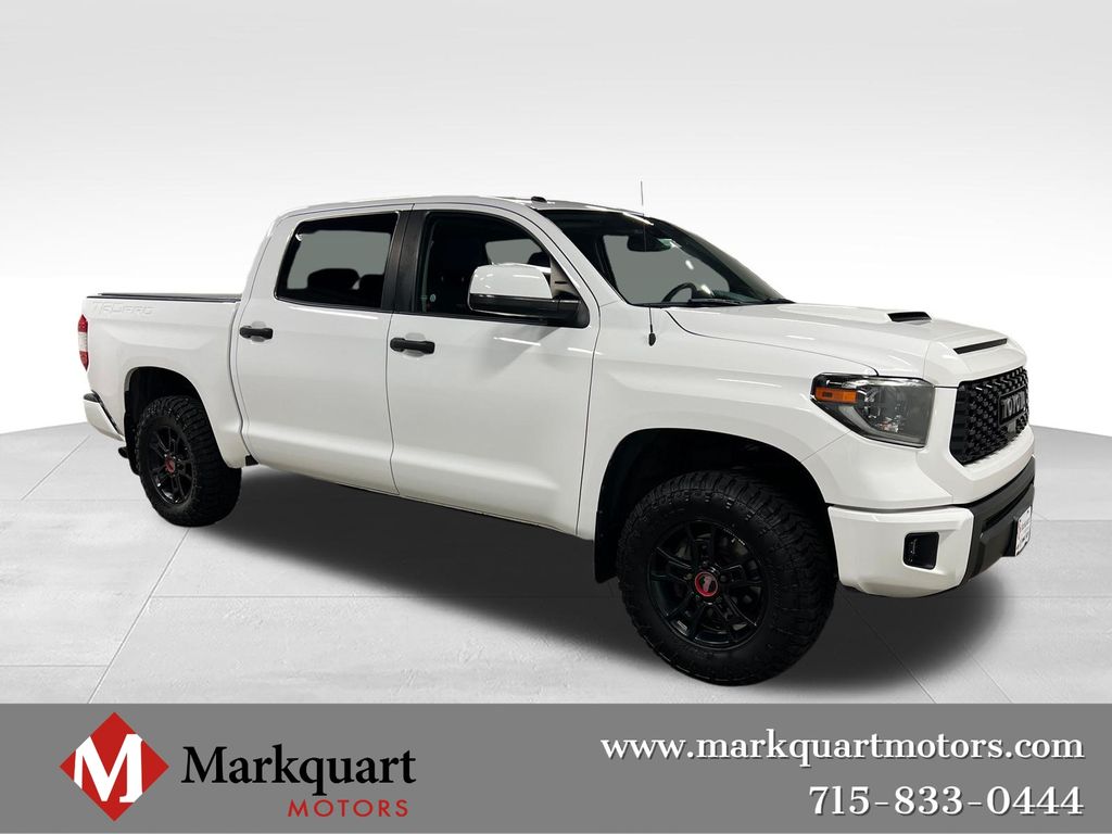Super White 2019 Toyota Tundra Pickup Truck Four-Wheel Drive 6-Speed Automatic