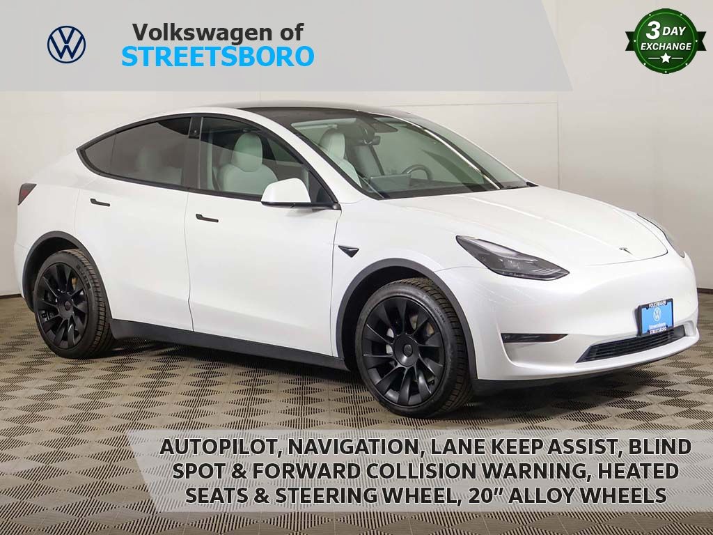 Pearl White Multi-Coat 2023 Tesla Model Y Long Range AWD SUV / Crossover All-Wheel Drive 1-Speed Automatic
