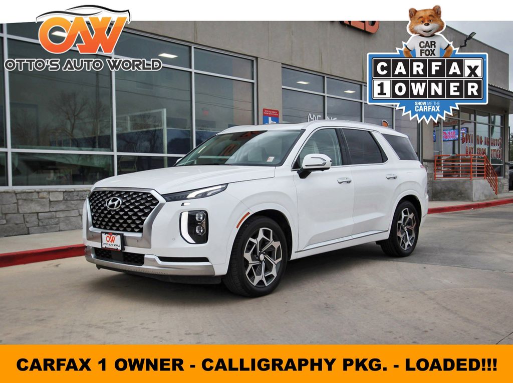 Hyper White 2021 Hyundai Palisade Calligraphy AWD SUV / Crossover All-Wheel Drive 8-Speed Automatic