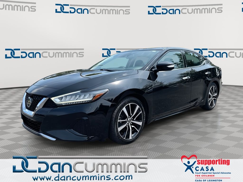 Super Black 2021 Nissan Maxima Sedan Front-Wheel Drive Continuously Variable Transmission