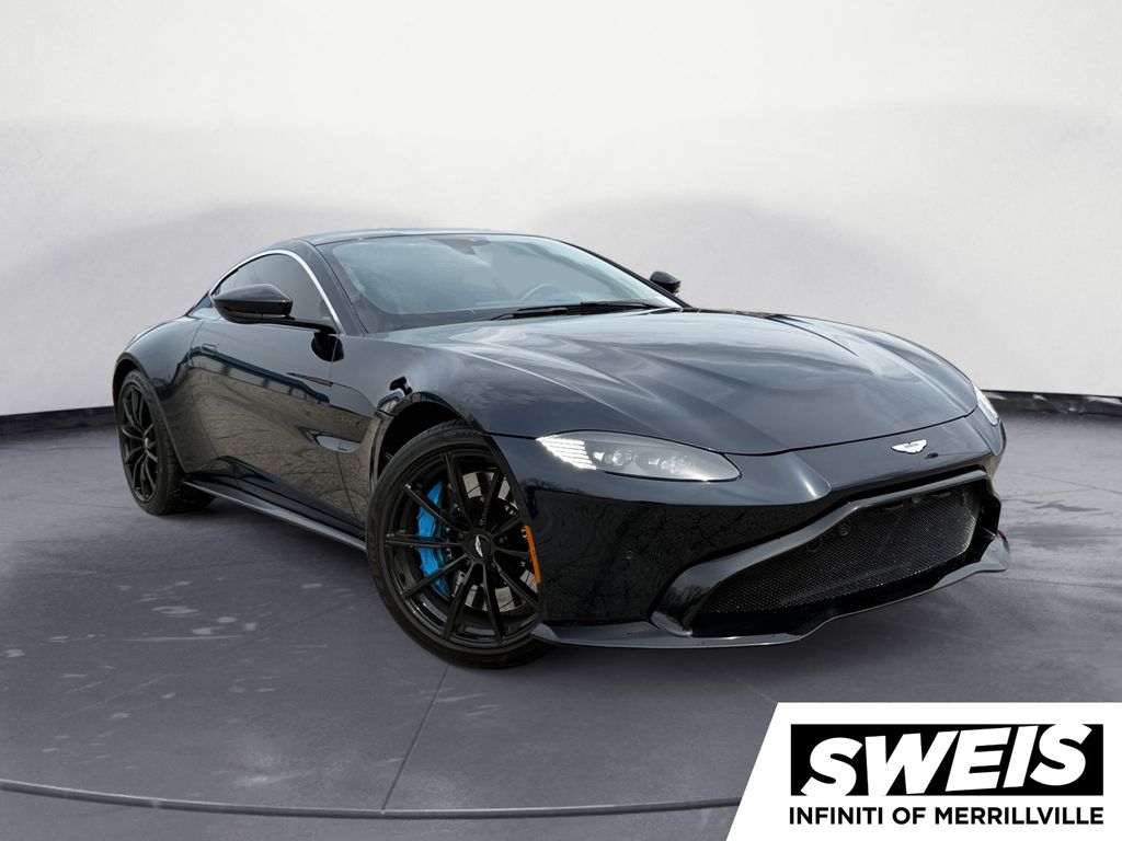 Blue 2019 Aston Martin Vantage RWD Coupe Rear-Wheel Drive 8-Speed Automatic