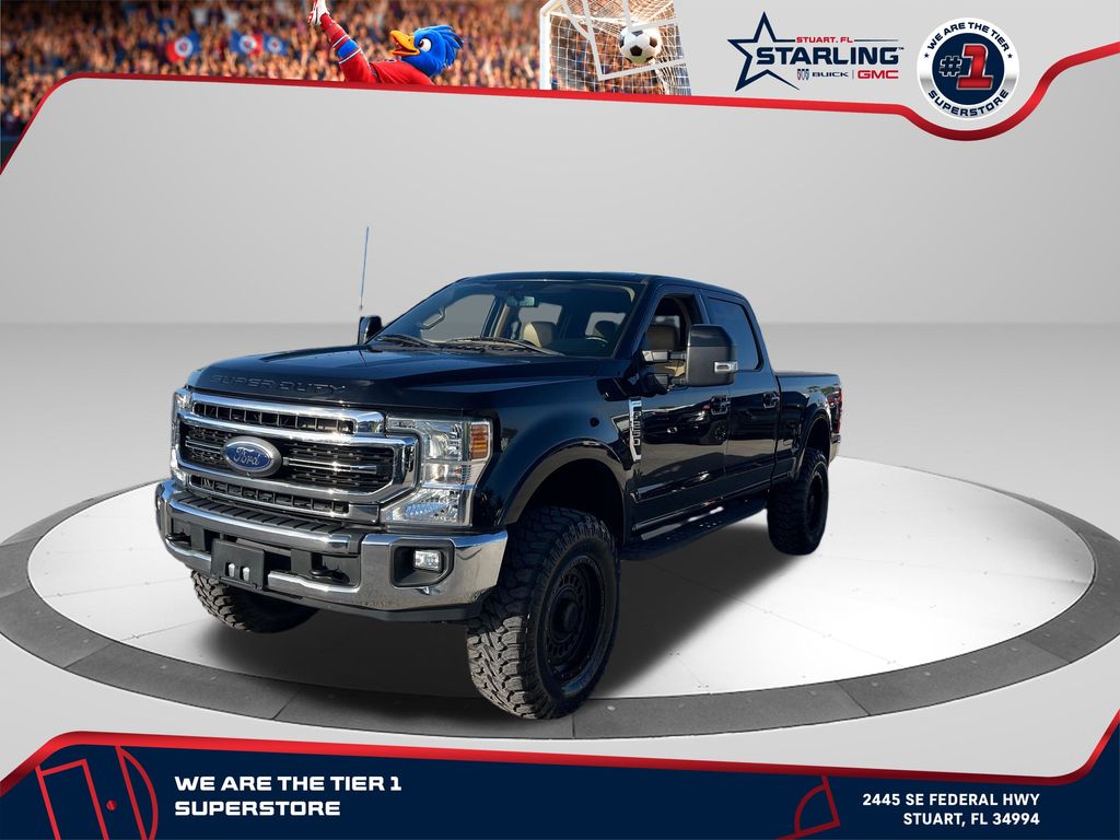 Agate Black Metallic 2022 Ford F-250 Super Duty Lariat Crew Cab 4WD Pickup Truck Four-Wheel Drive Automatic