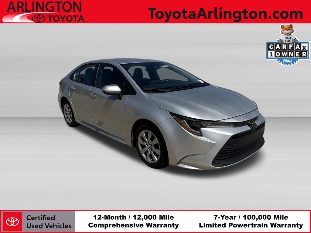 Classic Silver Metallic 2025 Toyota Corolla Sedan Front-Wheel Drive Continuously Variable Transmission