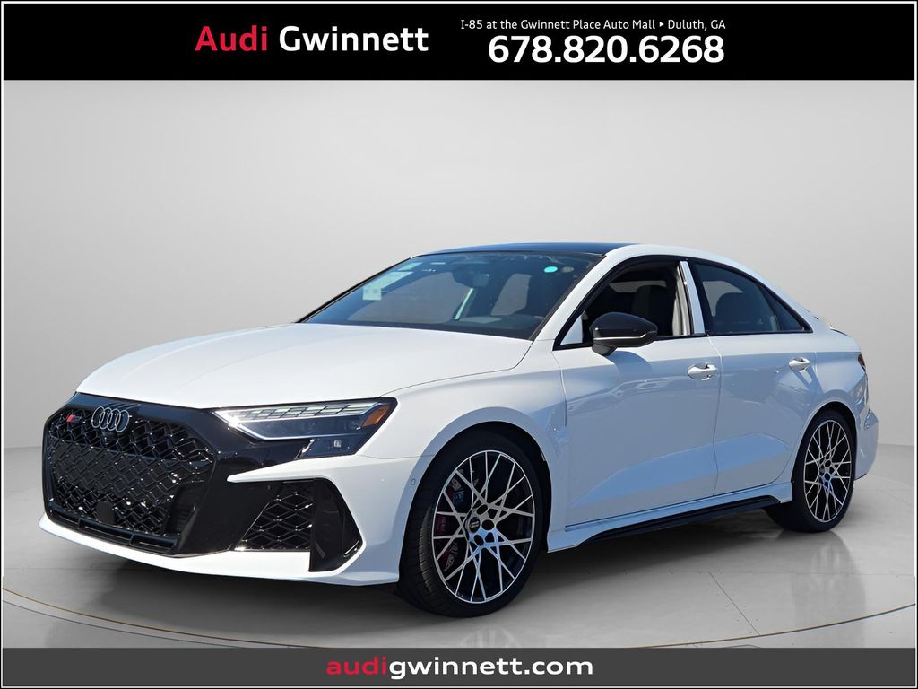 White 2026 Audi RS 3 2.5T quattro Sedan All-Wheel Drive 7-Speed Automatic