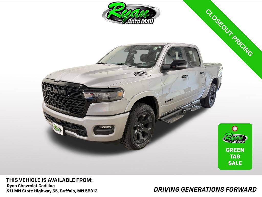 Billet Silver Metallic Clearcoat 2026 RAM 1500 Pickup Truck Four-Wheel Drive 8-Speed Automatic