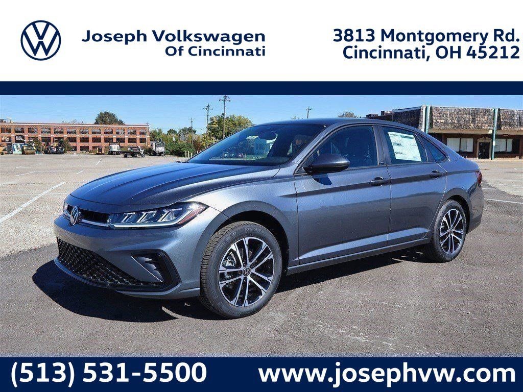 Platinum Gray 2026 Volkswagen Jetta Sport FWD Sedan Front-Wheel Drive 8-Speed Automatic