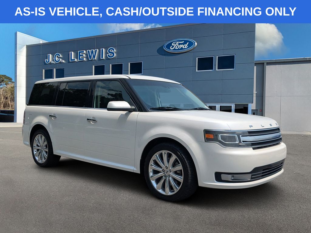 White Platinum Clearcoat Metallic 2015 Ford Flex SUV / Crossover Front-Wheel Drive 6-Speed Automatic
