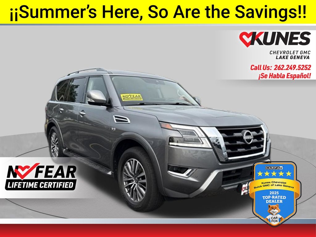Gray (Gun Metallic) 2022 Nissan Armada SUV / Crossover Four-Wheel Drive 7-Speed Automatic
