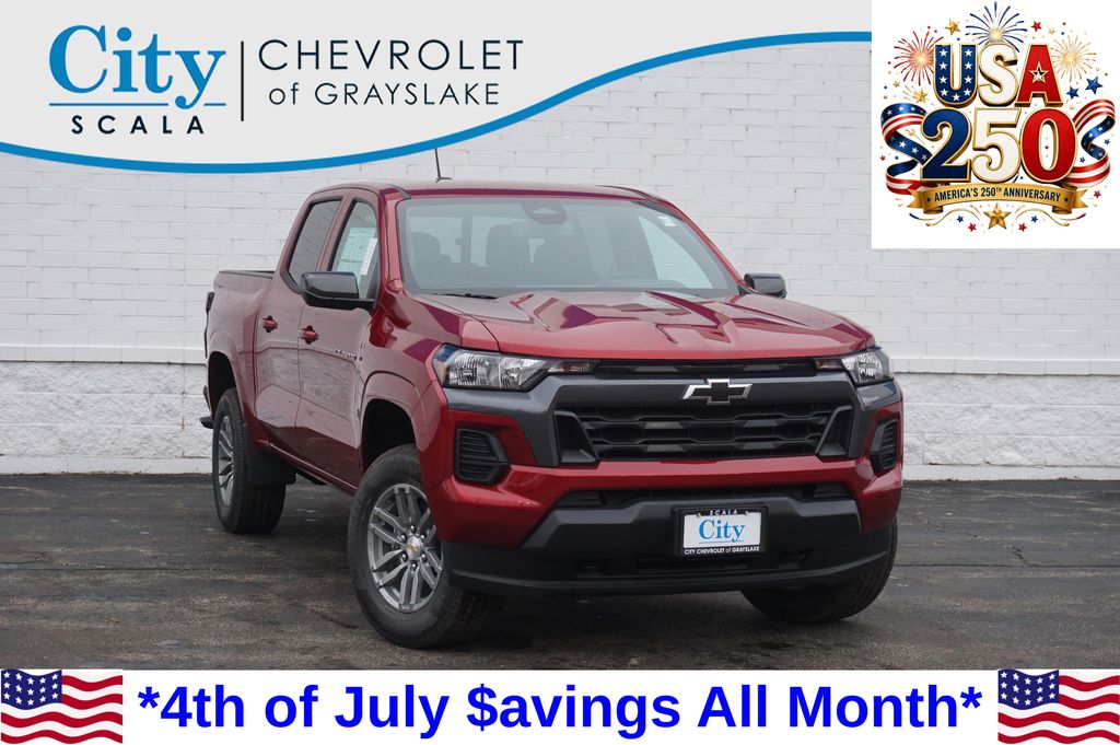 Radiant Red 2026 Chevrolet Colorado Pickup Truck Four-Wheel Drive 8-Speed Automatic