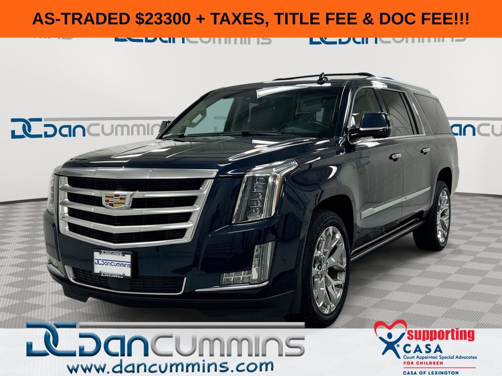 Dark Adriatic Blue Metallic 2018 Cadillac Escalade ESV SUV / Crossover Four-Wheel Drive