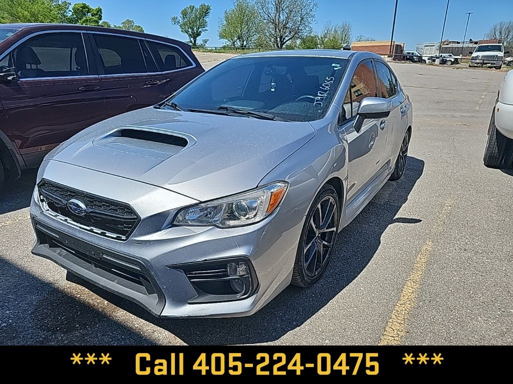 Ice Silver Metallic 2018 Subaru WRX Premium Sedan All-Wheel Drive 6-Speed Manual