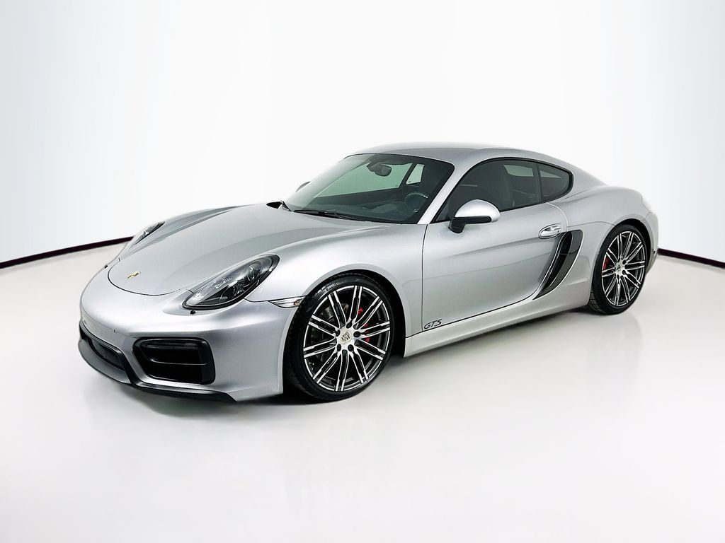 GT Silver Metallic 2015 Porsche Cayman Coupe Rear-Wheel Drive 7-Speed Dual Clutch