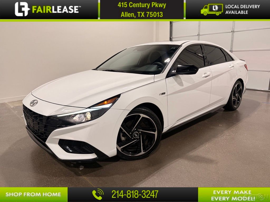 Lunar White 2023 Hyundai Elantra Sedan Front-Wheel Drive 7-Speed Dual Clutch