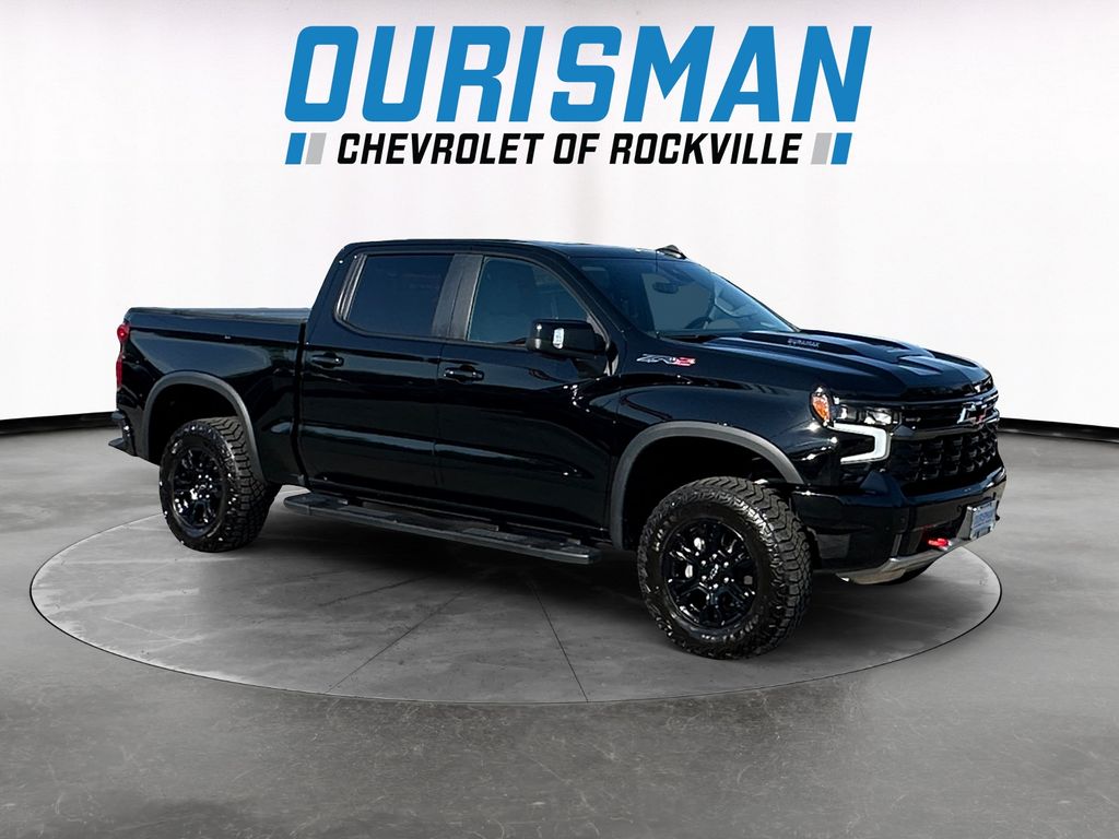 Black 2025 Chevrolet Silverado 1500 ZR2 Crew Cab 4WD Pickup Truck Four-Wheel Drive Automatic